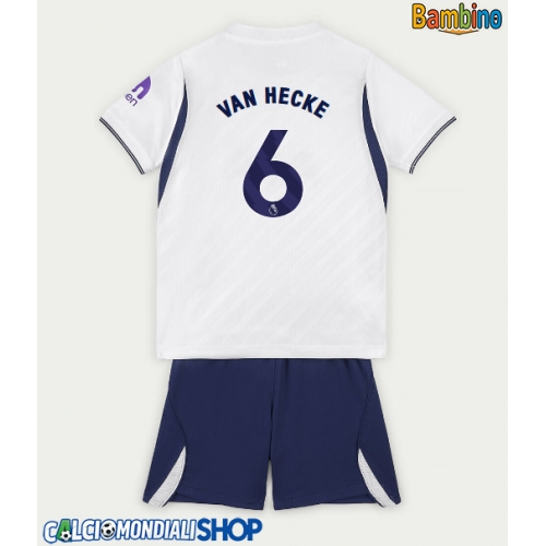 Maglie da calcio Tottenham Hotspur Jan Paul van Hecke #6 Prima Maglia Bambino 2026-27 Manica Corta + Pantaloni corti)